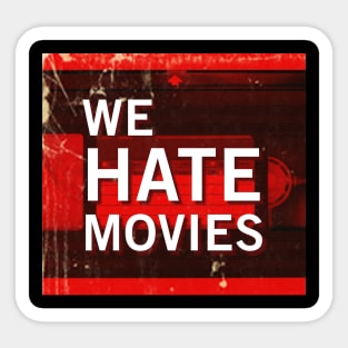 We Hate Movies Logo Sticker